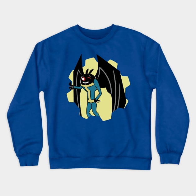 Radiation Suit Mothman Crewneck Sweatshirt by TheKLSGhostbusters